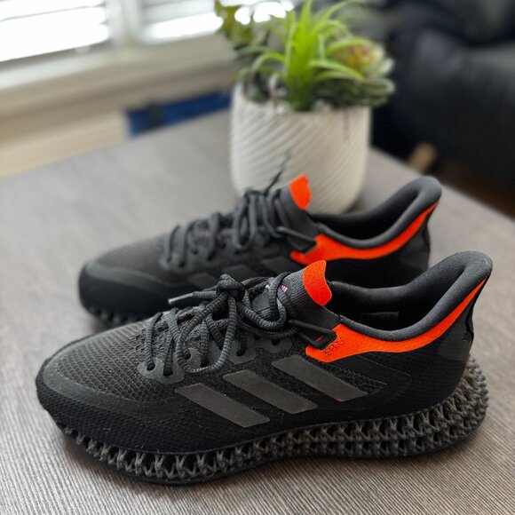 Adidas 4DFWD 2 'Carbon/Impact Orange' | Men’s Size 9.5 - Picture 1 of 4
